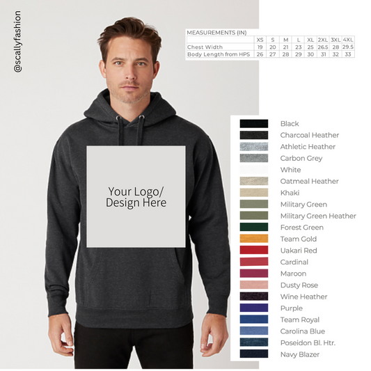 Custom Printed Hoodie Sample (Wholesale pricing upon request)