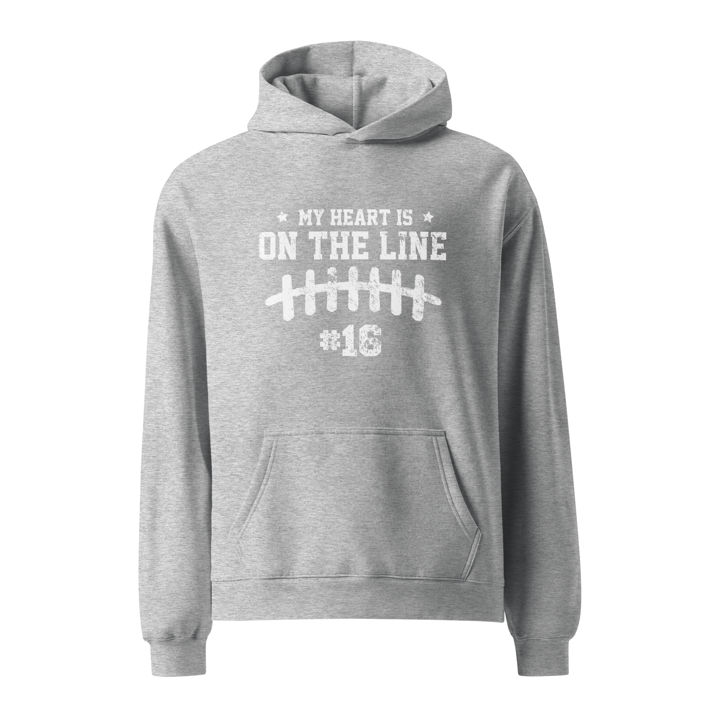 My heart is on the line Customized Hoodie
