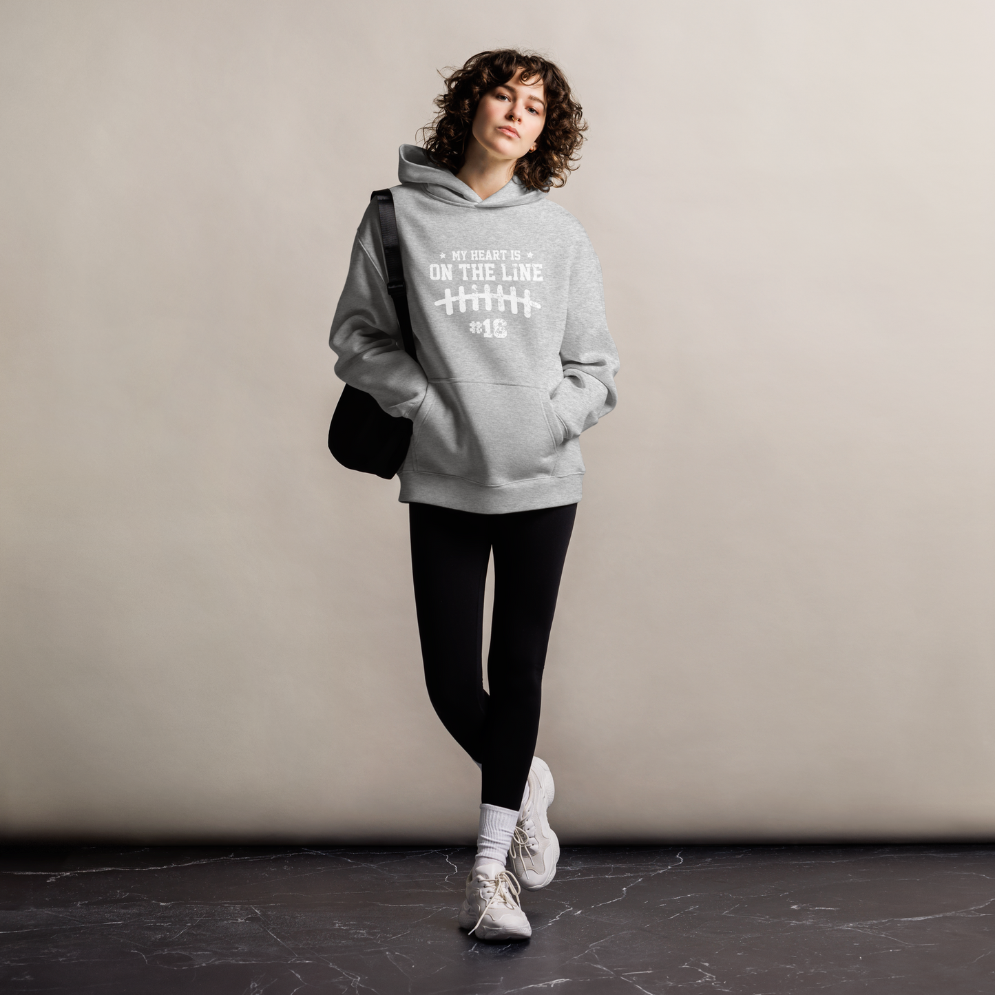 My heart is on the line Customized Hoodie