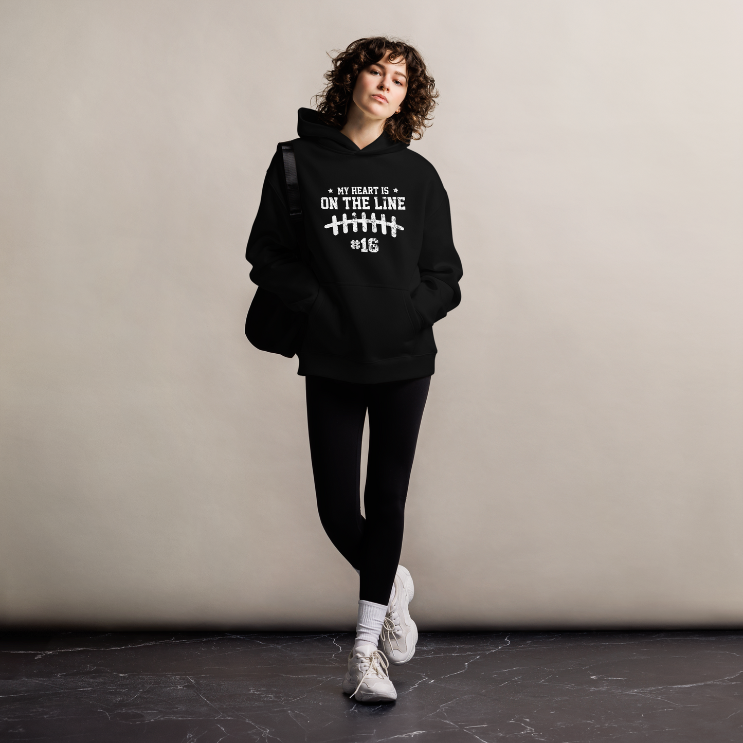 My heart is on the line Customized Hoodie
