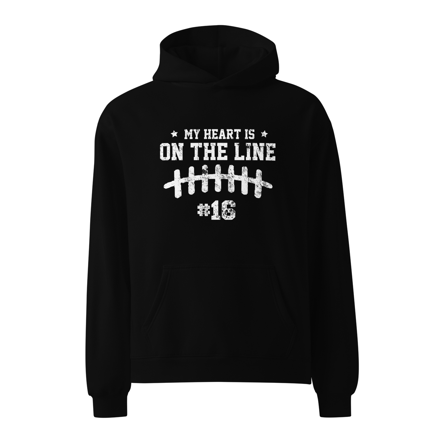 My heart is on the line Customized Hoodie