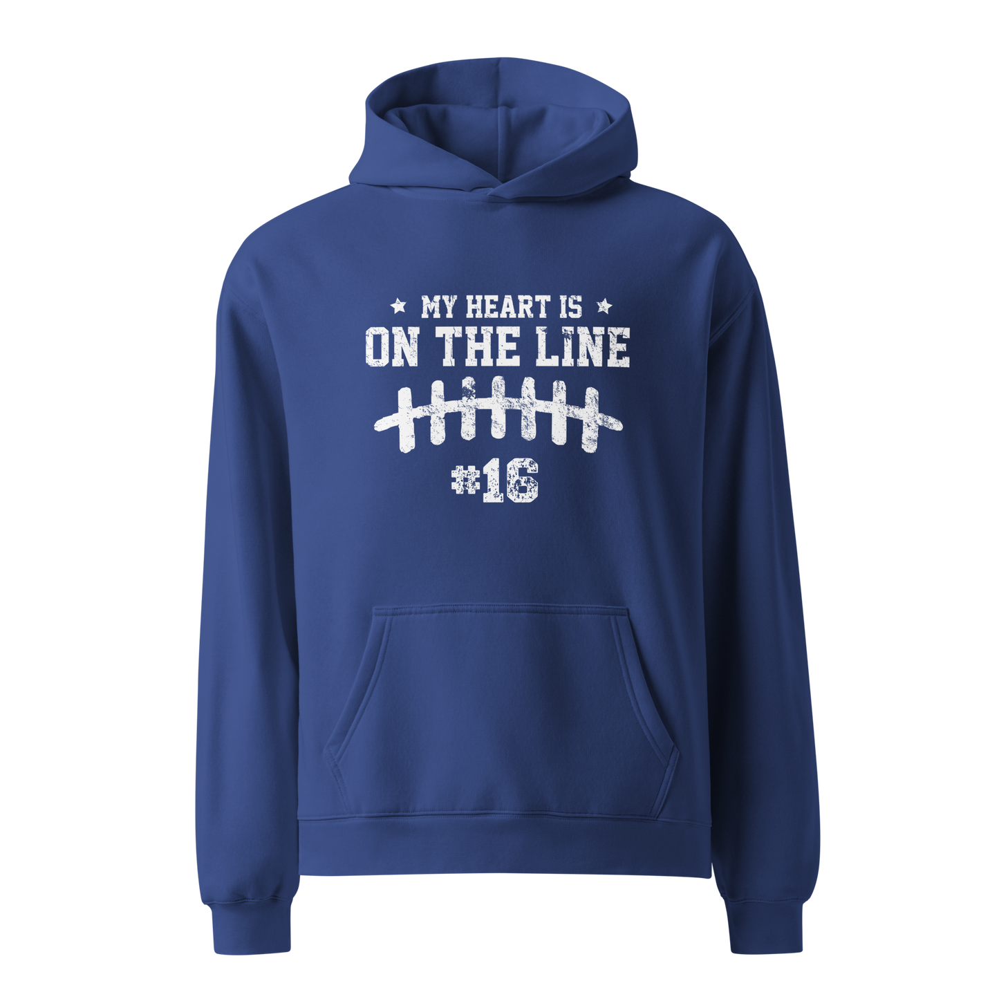 My heart is on the line Customized Hoodie