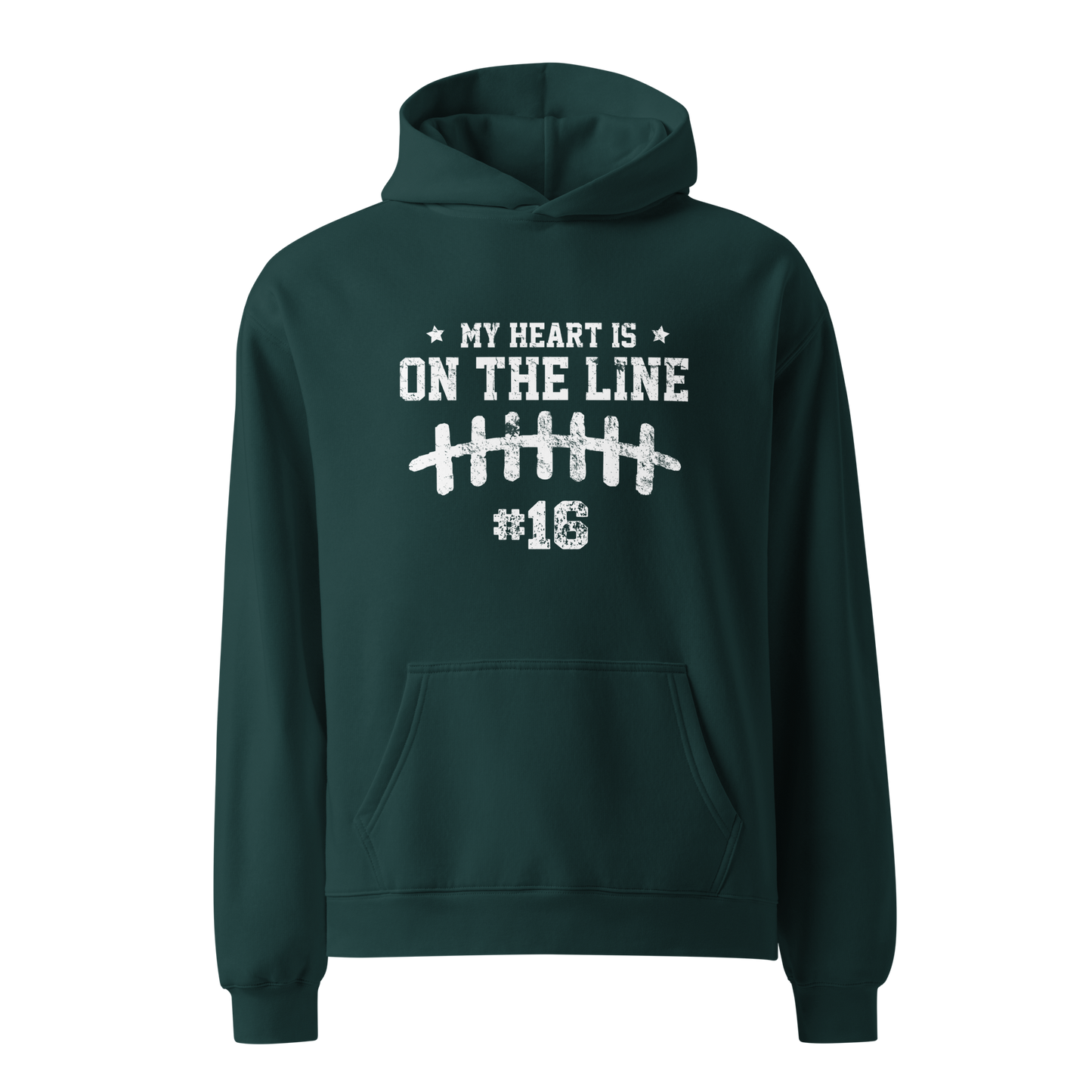 My heart is on the line Customized Hoodie
