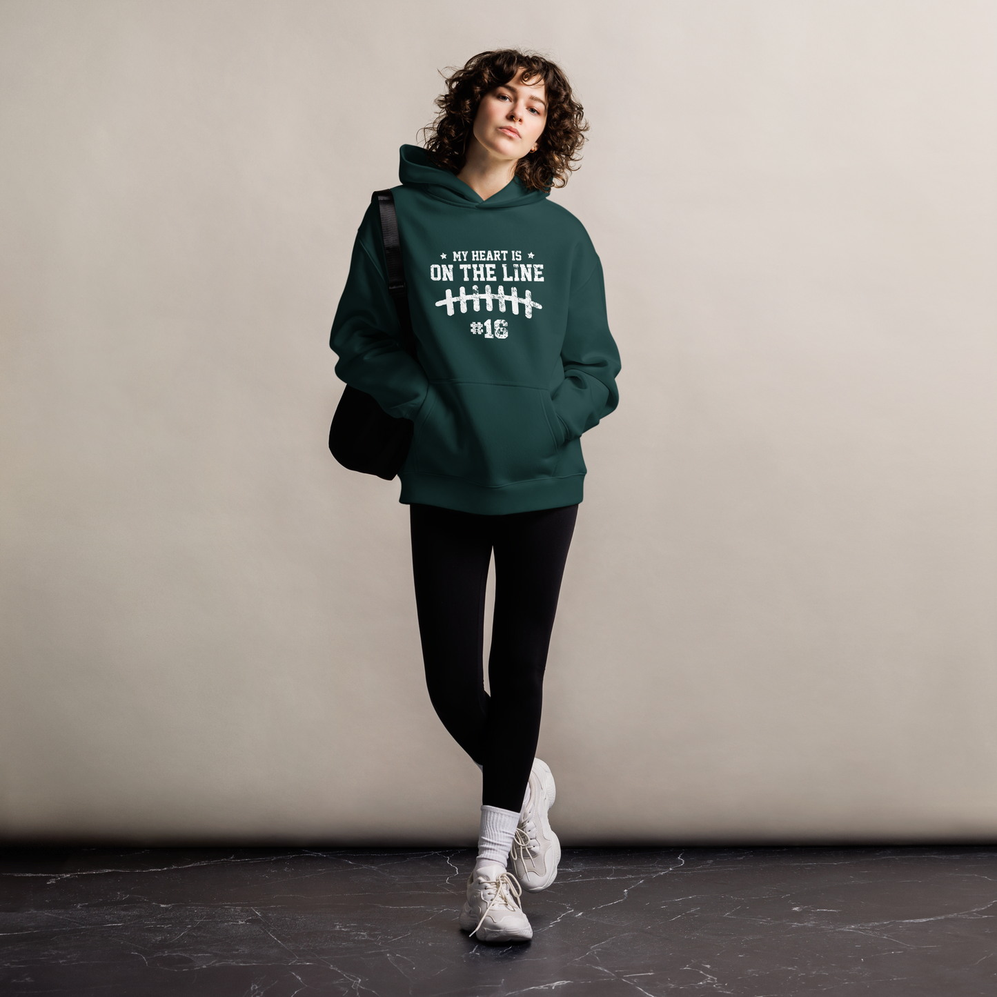 My heart is on the line Customized Hoodie