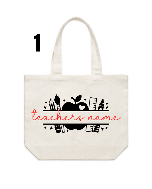 CUSTOMIZED TEACHER TOTES