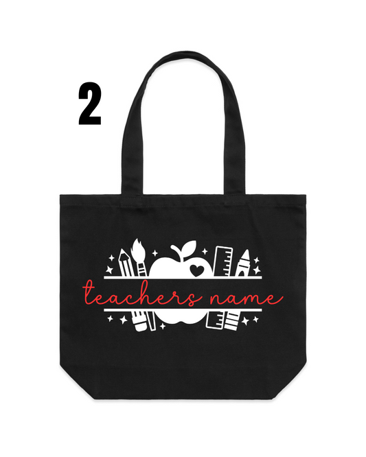 CUSTOMIZED TEACHER TOTES